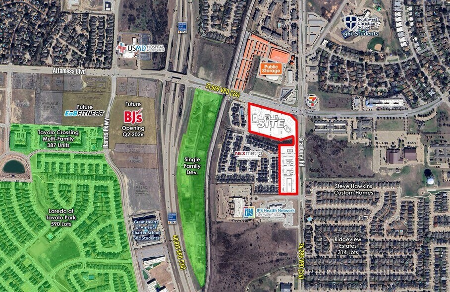 Primary Photo Of SWC - Granbury Rd @ Altamesa Blvd, Fort Worth Land For Lease