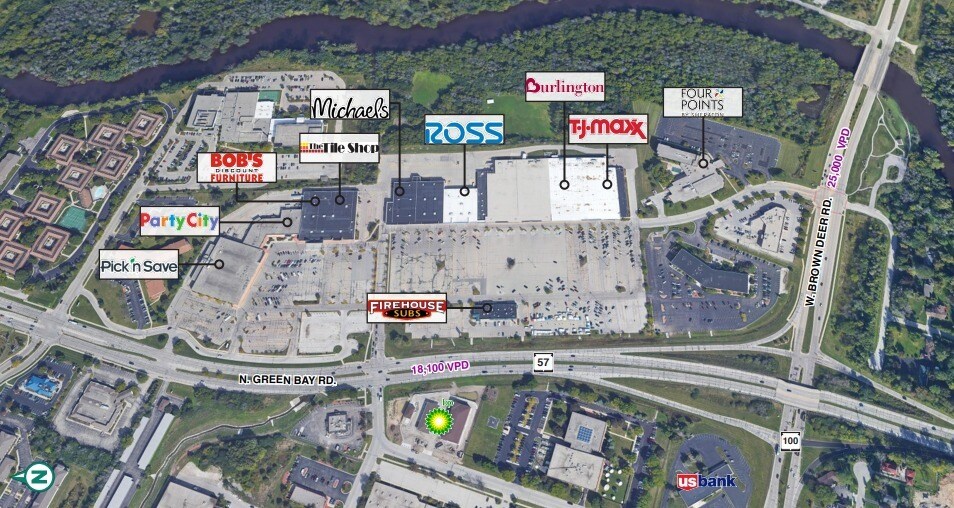 More Photos Of 9124-9200 N Green Bay Ave, Brown Deer Storefront For Lease