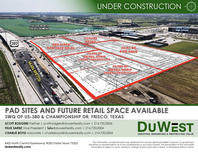 Primary Photo Of SWC of US Hwy 380 & Championship Dr, Frisco Unknown For Lease