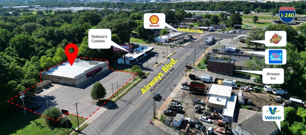 More Photos Of 2360 Airways Blvd, Memphis Freestanding For Sale