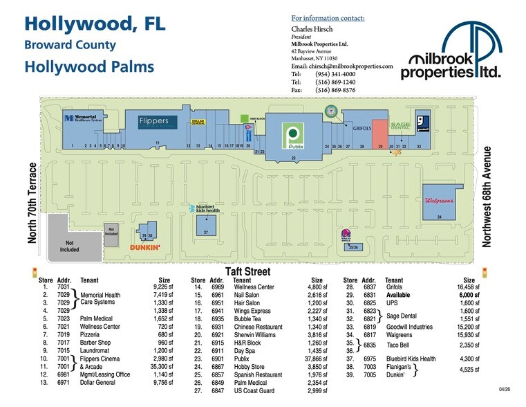 More Photos Of 6805-7031 Taft St, Hollywood Unknown For Lease