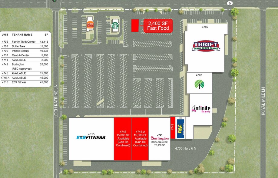 More Photos Of 4705 Highway 6 N, Houston Unknown For Lease