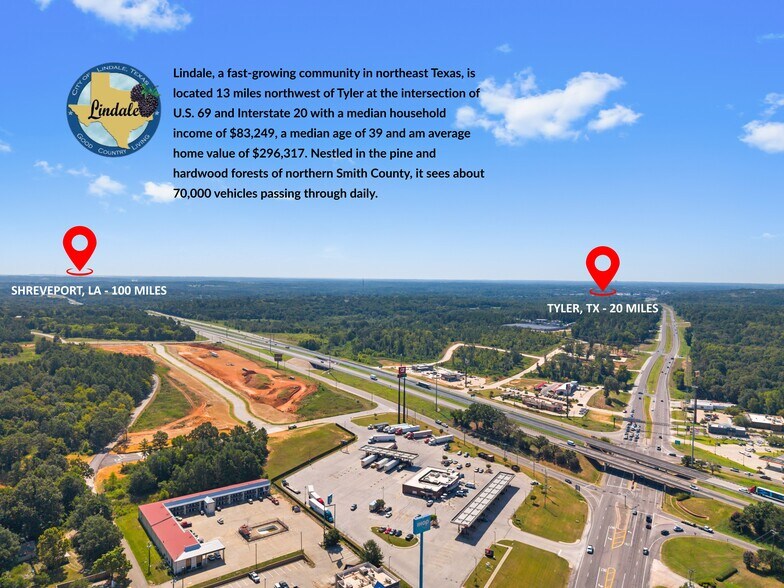 More Photos Of NEQ I-20 & US Hwy 69 hwy, Lindale Land For Sale
