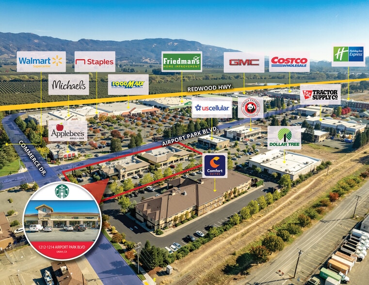 More Photos Of 1212-1214 Airport Park Blvd, Ukiah Freestanding For Lease