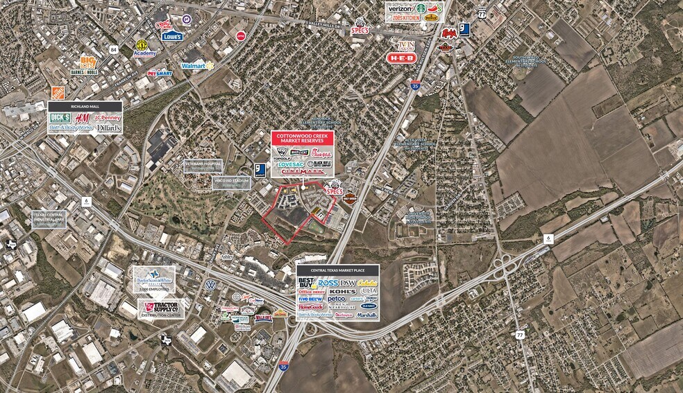 More Photos Of NWQ of I-35 S. and W. Loop 340/Highway 6, Waco Land For Sale