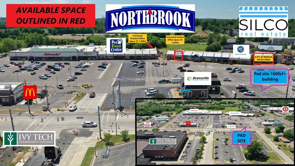 More Photos Of 3710-3748 N 1st Ave, Evansville Unknown For Lease