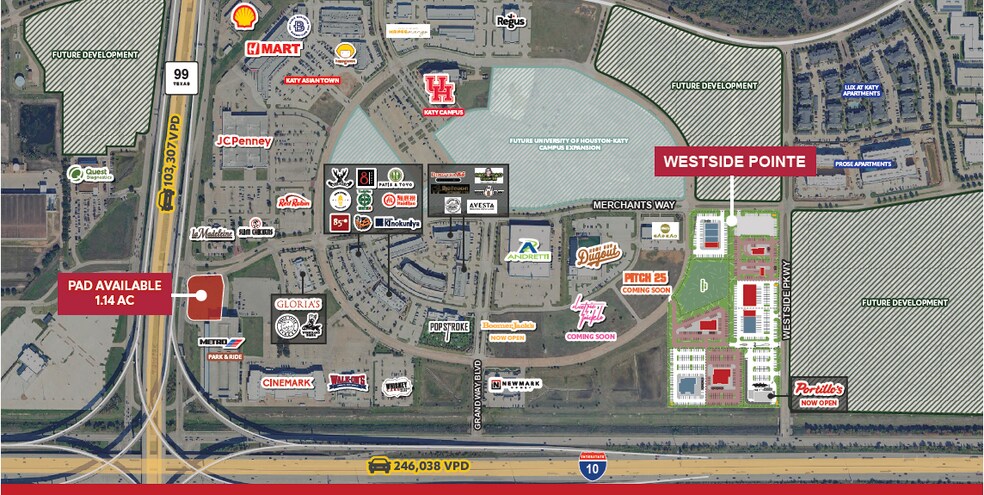 Primary Photo Of Westside Pky @ I-10, Katy Land For Lease