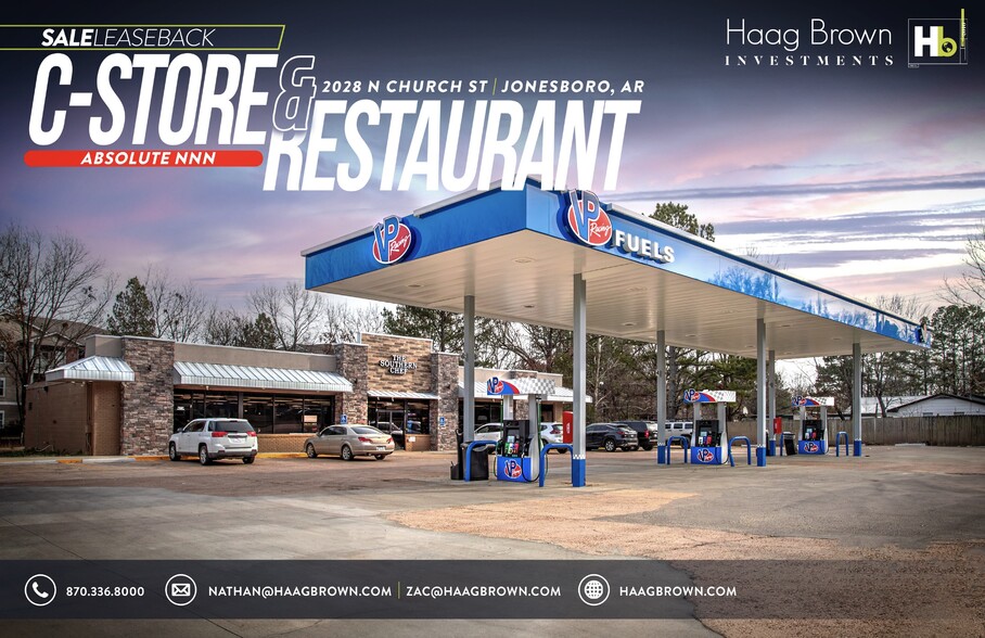 Primary Photo Of 2028 N Church St, Jonesboro Service Station For Sale