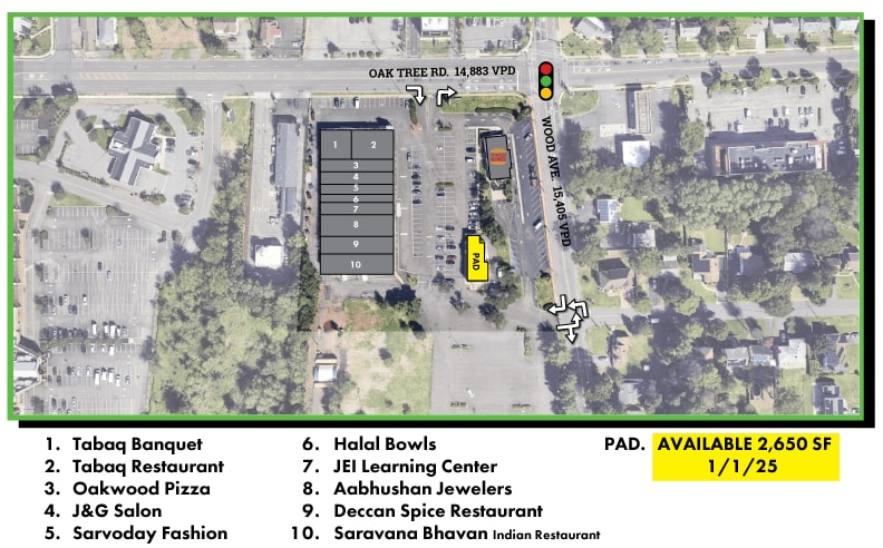 More Photos Of 1627 Oak Tree Rd, Edison Unknown For Lease