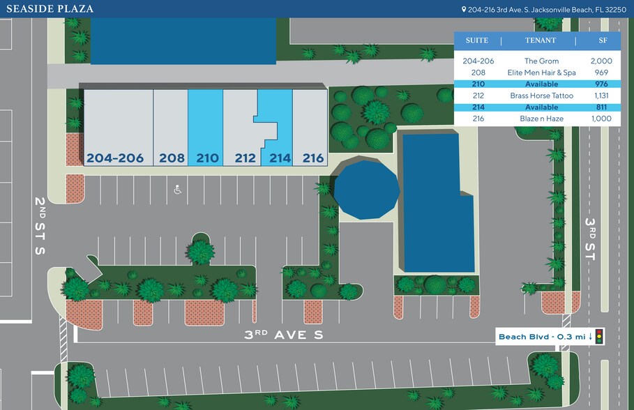 More Photos Of 204-216 S 3rd Ave, Jacksonville Beach General Retail For Lease