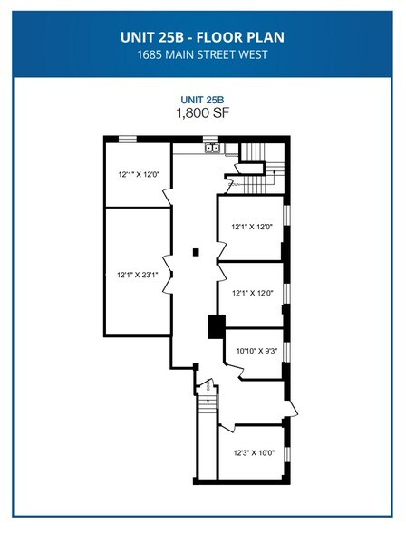 More Photos Of 1685 Main St W, Hamilton Storefront For Lease