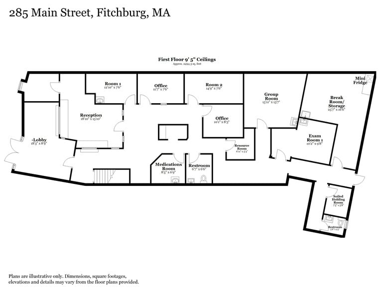 More Photos Of 281 Main St, Fitchburg Storefront Retail Office For Sale