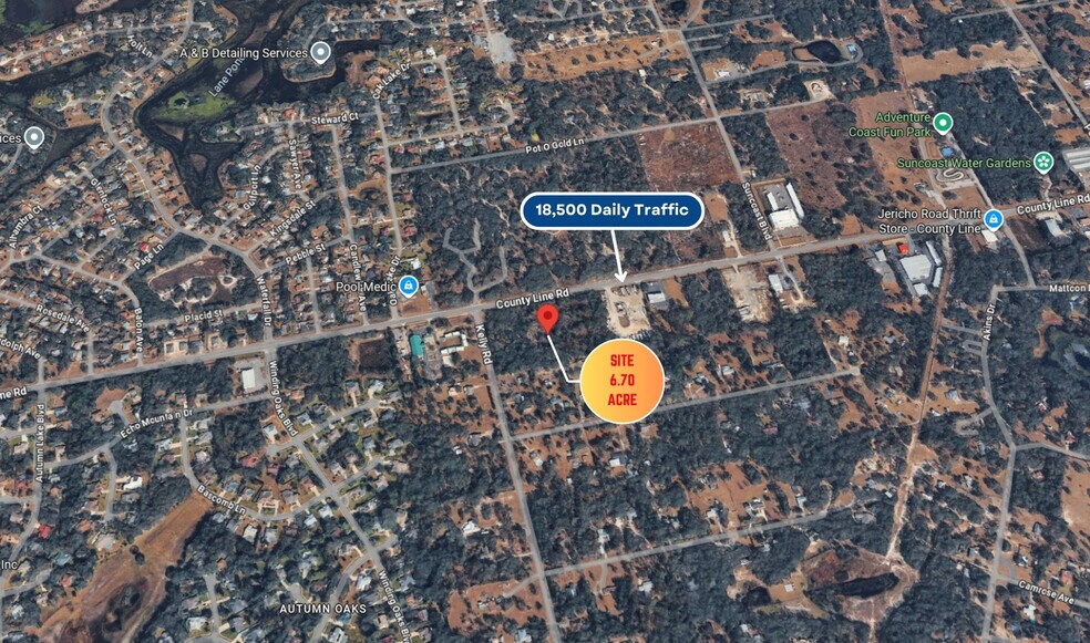 More Photos Of County Line Rd, Spring Hill Land For Sale