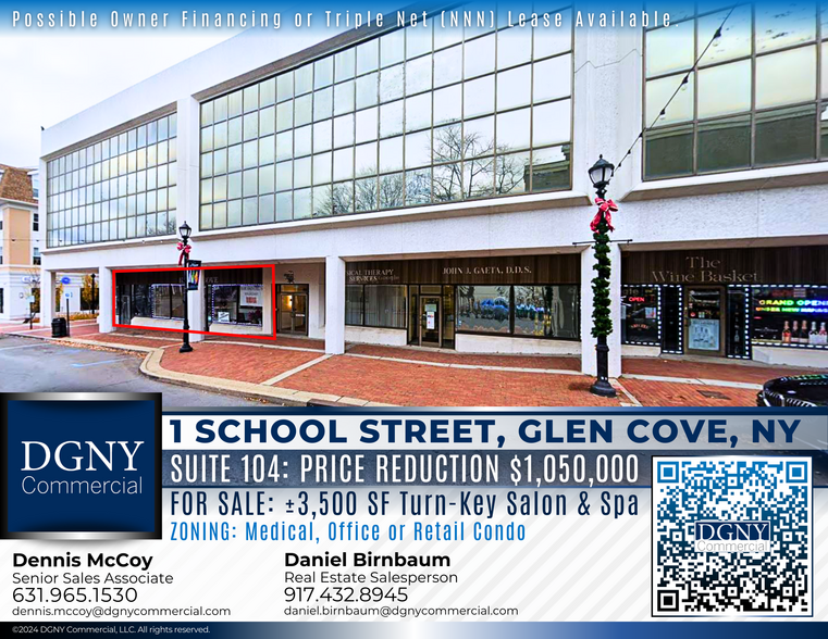 Primary Photo Of 1 School St, Glen Cove Medical For Sale