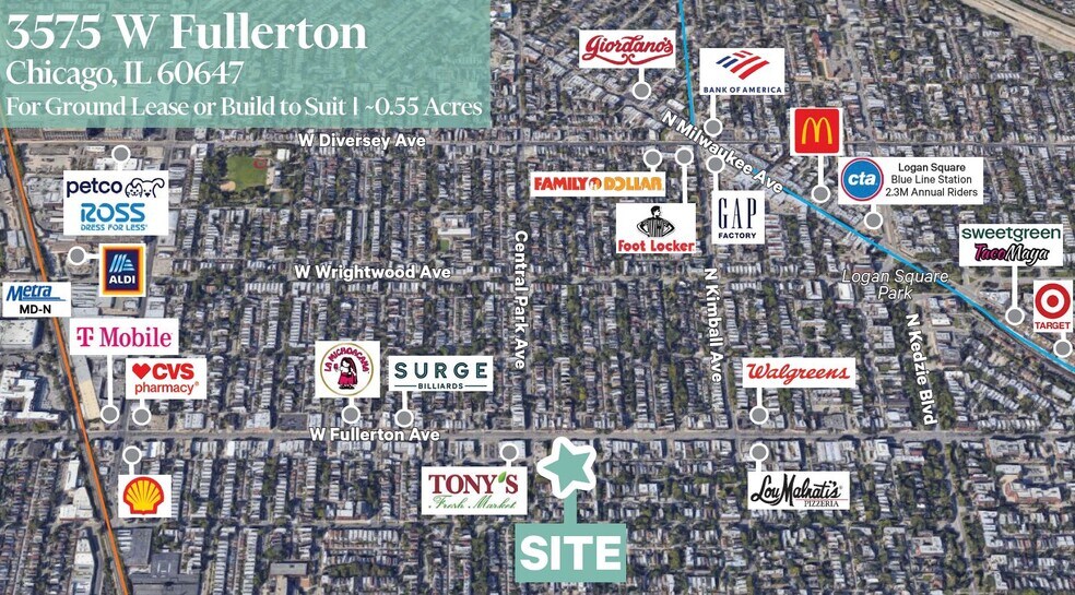 More Photos Of 3563-3579 W Fullerton Ave, Chicago Land For Lease