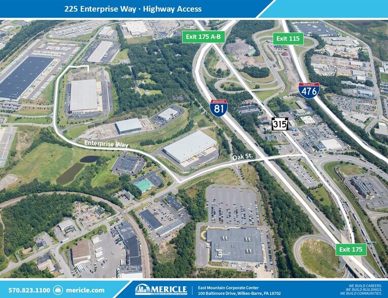 More Photos Of 225 Enterprise Way, Pittston Township Warehouse For Lease