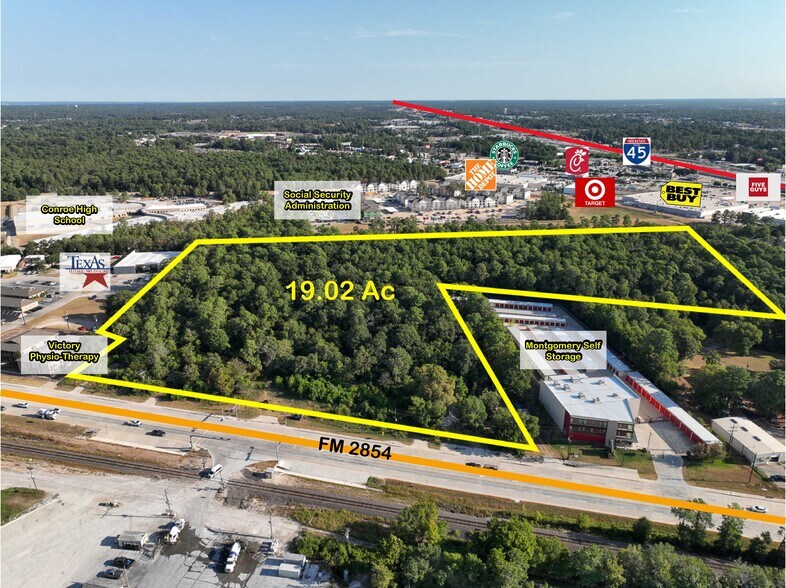 More Photos Of FM 2854 @ Commercial Circle, Conroe Land For Sale