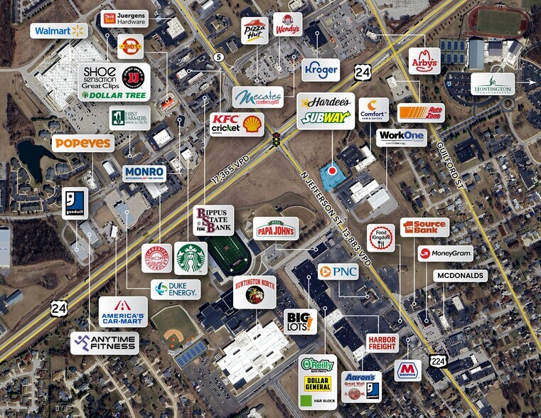 More Photos Of 2207 N Jefferson St, Huntington Fast Food For Lease