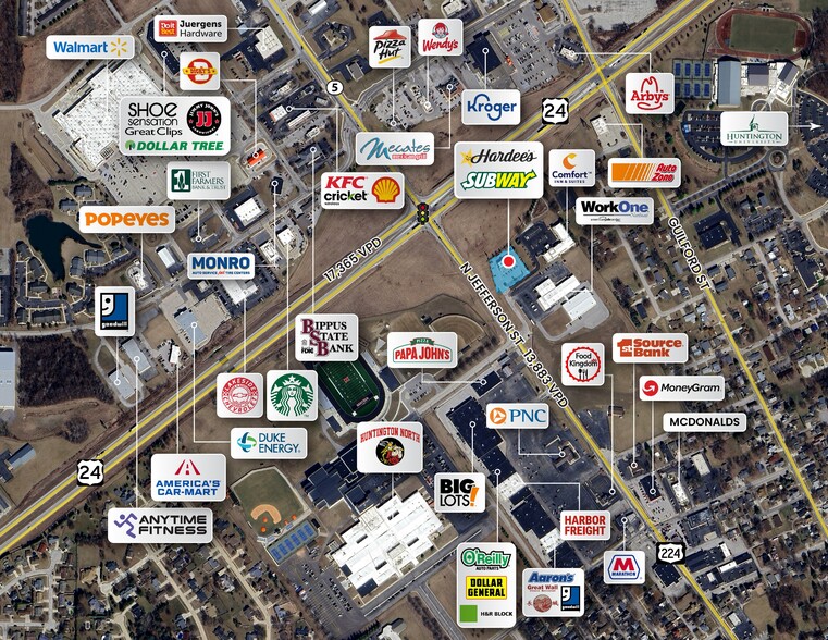 More Photos Of 2207 N Jefferson St, Huntington Fast Food For Lease