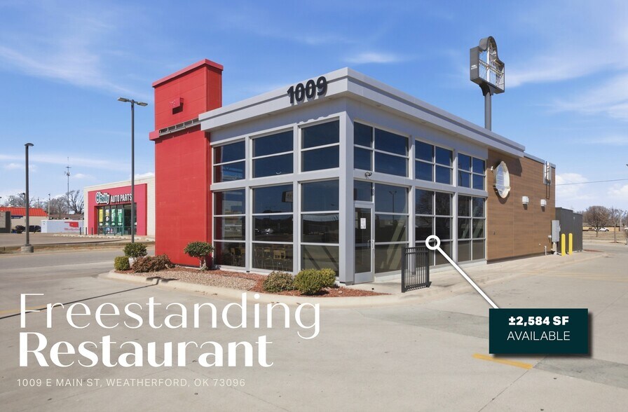 Primary Photo Of 1009 E Main St, Weatherford Fast Food For Lease