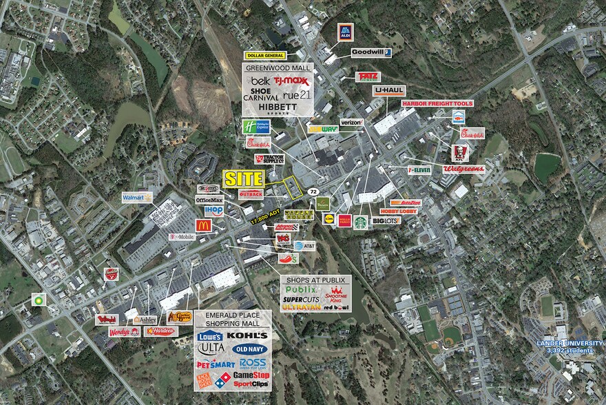 More Photos Of 452 Bypass 72 NW, Greenwood Freestanding For Lease