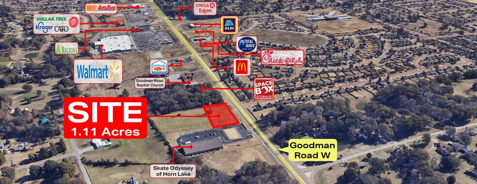 More Photos Of 4482 Goodman Rd, Horn Lake Land For Sale
