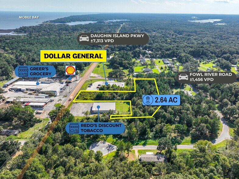 More Photos Of adj. to 3280 Fowl River Road, Theodore Land For Sale