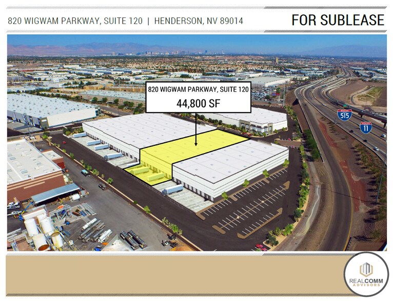 More Photos Of 820 Wigwam Pky, Henderson Warehouse For Lease