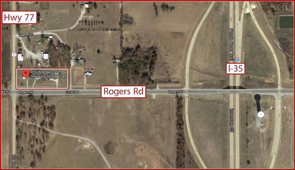 Primary Photo Of 11976 Rogers Rd, Thackerville Land For Sale