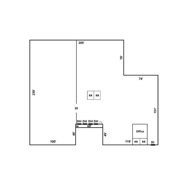 More Photos Of 100 W Parkwood St, Stanley Warehouse For Sale