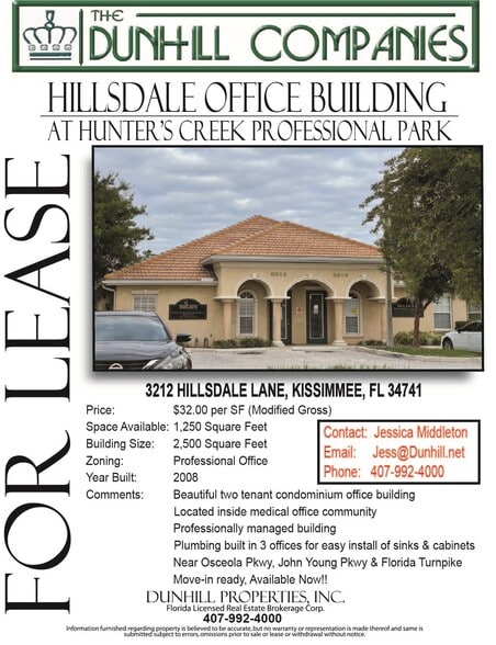 More Photos Of 3212-3214 Hillsdale Ln, Kissimmee Medical For Lease