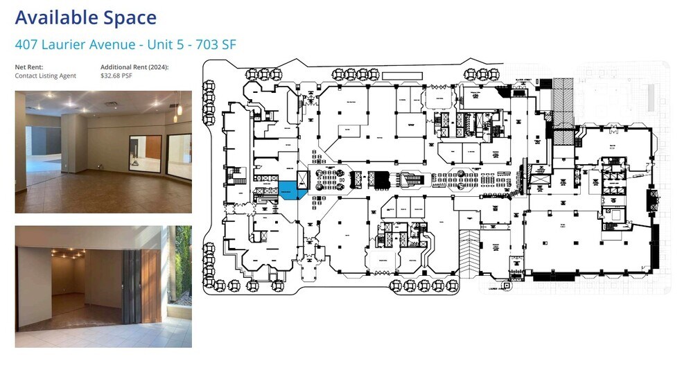 More Photos Of 407 Laurier Ave W, Ottawa General Retail For Lease