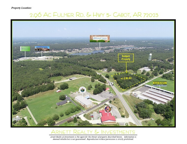 More Photos Of 15800 Hwy 5, Cabot Land For Sale