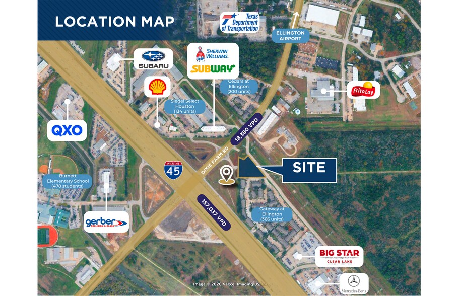 More Photos Of I-45 & DIXIE FARM Rd, Webster Land For Sale