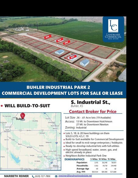 Primary Photo Of 0000 S Industrial St, Buhler Land For Lease