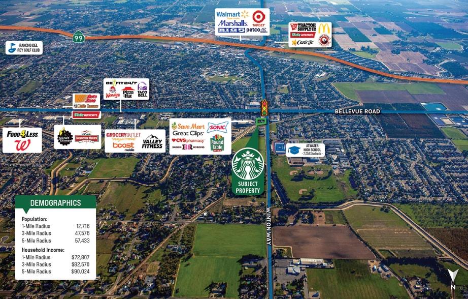 More Photos Of 1813 Bellevue Rd, Atwater General Retail For Sale