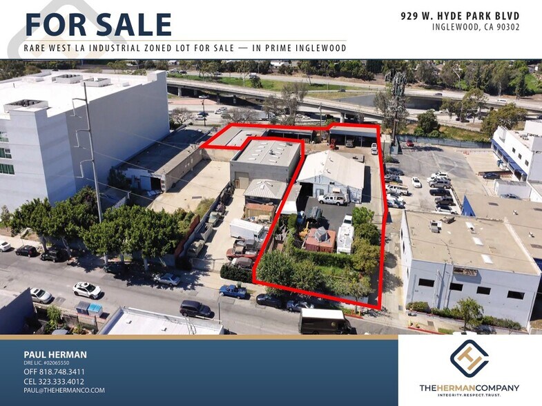 Primary Photo Of 929 W Hyde Park Blvd, Inglewood Land For Sale