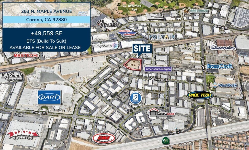 More Photos Of 203 N Maple St, Corona Industrial For Sale