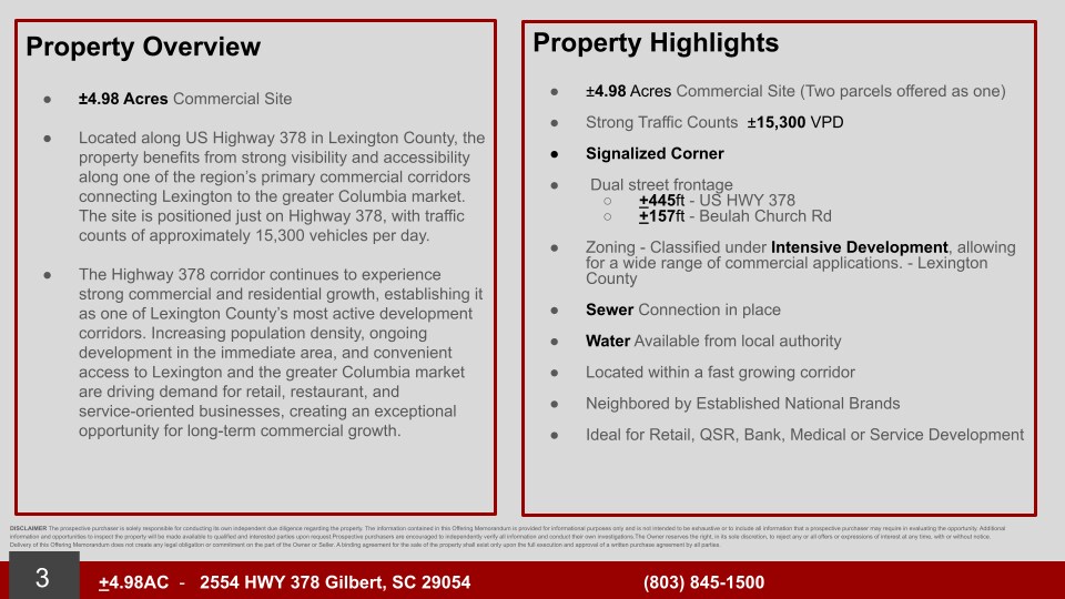 More Photos Of 2554 Highway 378, Gilbert Land For Sale