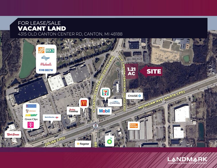 Primary Photo Of 4315 Old Canton Center Rd, Canton Land For Lease