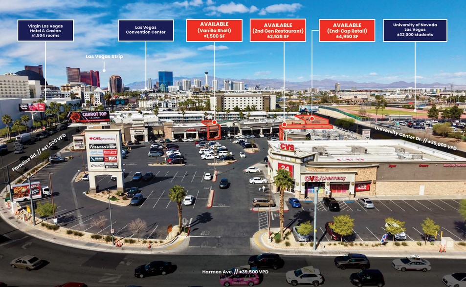 More Photos Of 4480 Paradise Rd, Las Vegas Storefront For Lease