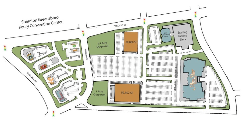 More Photos Of 3227 W Gate City Blvd, Greensboro Land For Lease