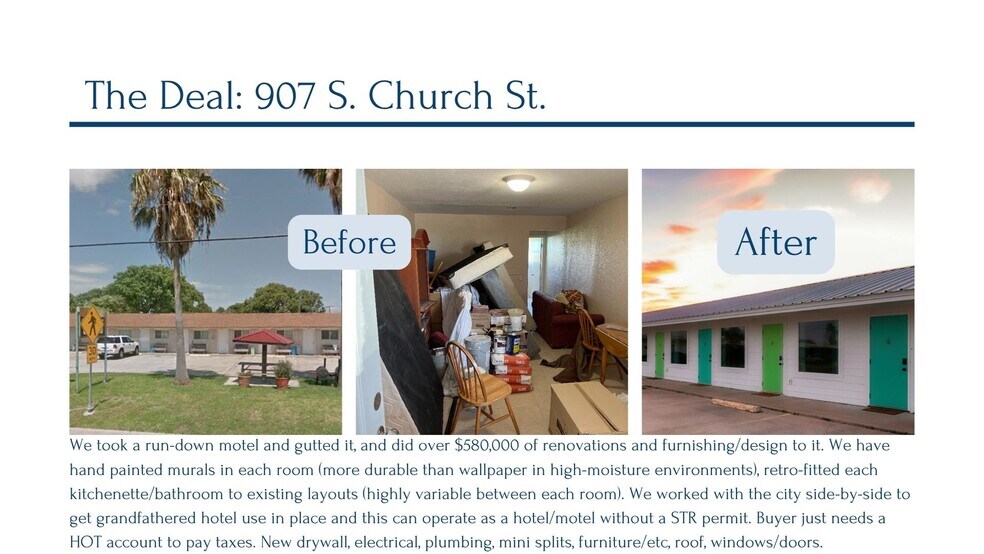 More Photos Of 907 S Church St, Rockport Hotel For Sale