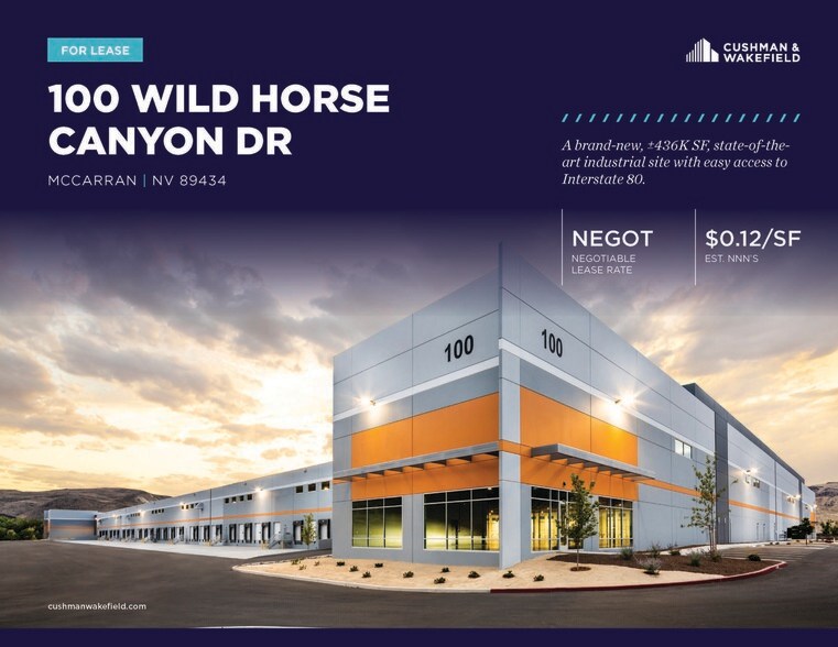 Primary Photo Of 100 Wild Horse Cyn, Sparks Warehouse For Lease