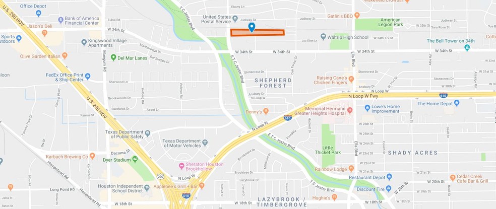 More Photos Of 3572-3580 E TC Jester Blvd, Houston Unknown For Lease