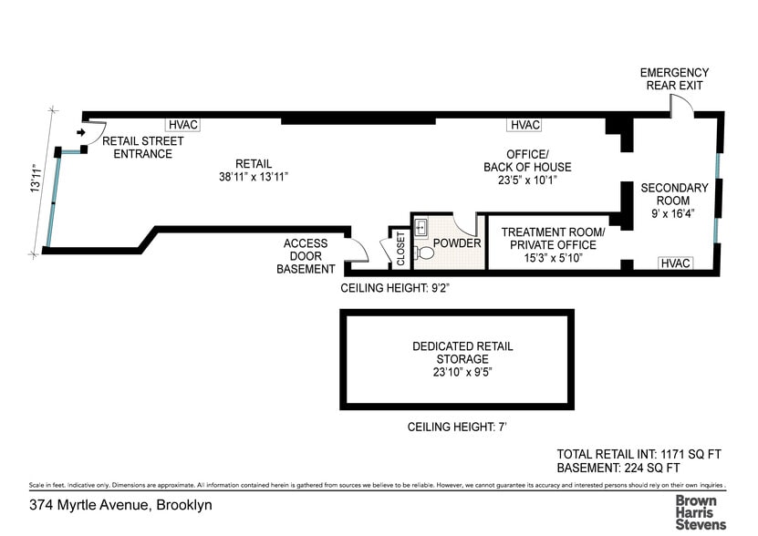 More Photos Of 374 Myrtle Ave, Brooklyn Storefront Retail Residential For Lease