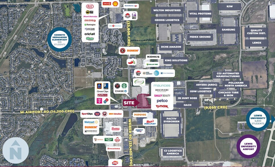 More Photos Of 351-375 S Weber Rd, Romeoville General Retail For Sale