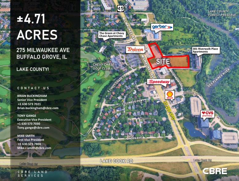 Primary Photo Of 275 Milwaukee Ave, Buffalo Grove Land For Sale