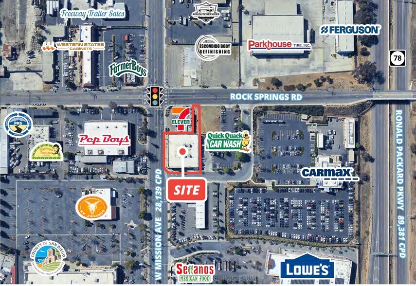 More Photos Of 840 W Mission Ave, Escondido Land For Lease