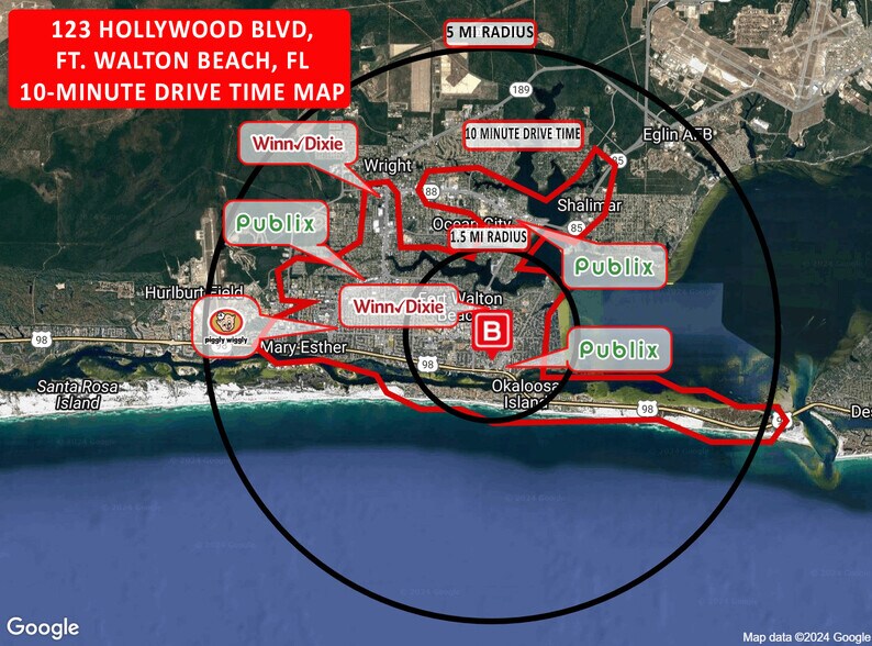 More Photos Of 123 Hollywood Blvd NE, Fort Walton Beach Light Distribution For Sale